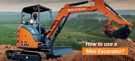 mini digger working|how to operate a mini excavator.